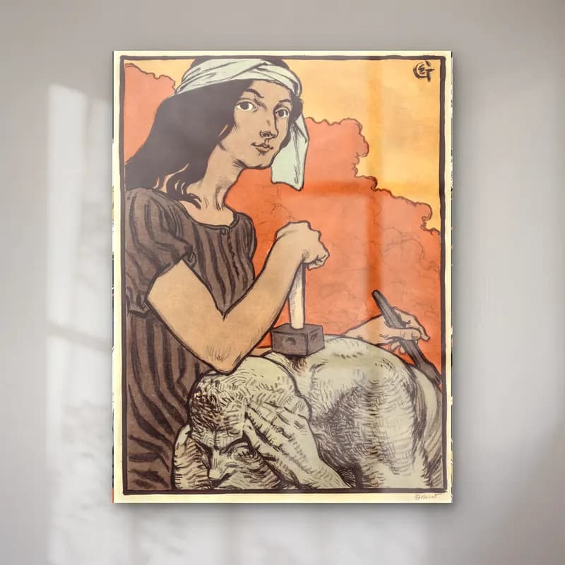 Vintage Kitap Okuyan Kadın No. 4 cam tablo — Vintage Kitap Okuyan Kadın No. 4 — vintage kitap okuyan kadın