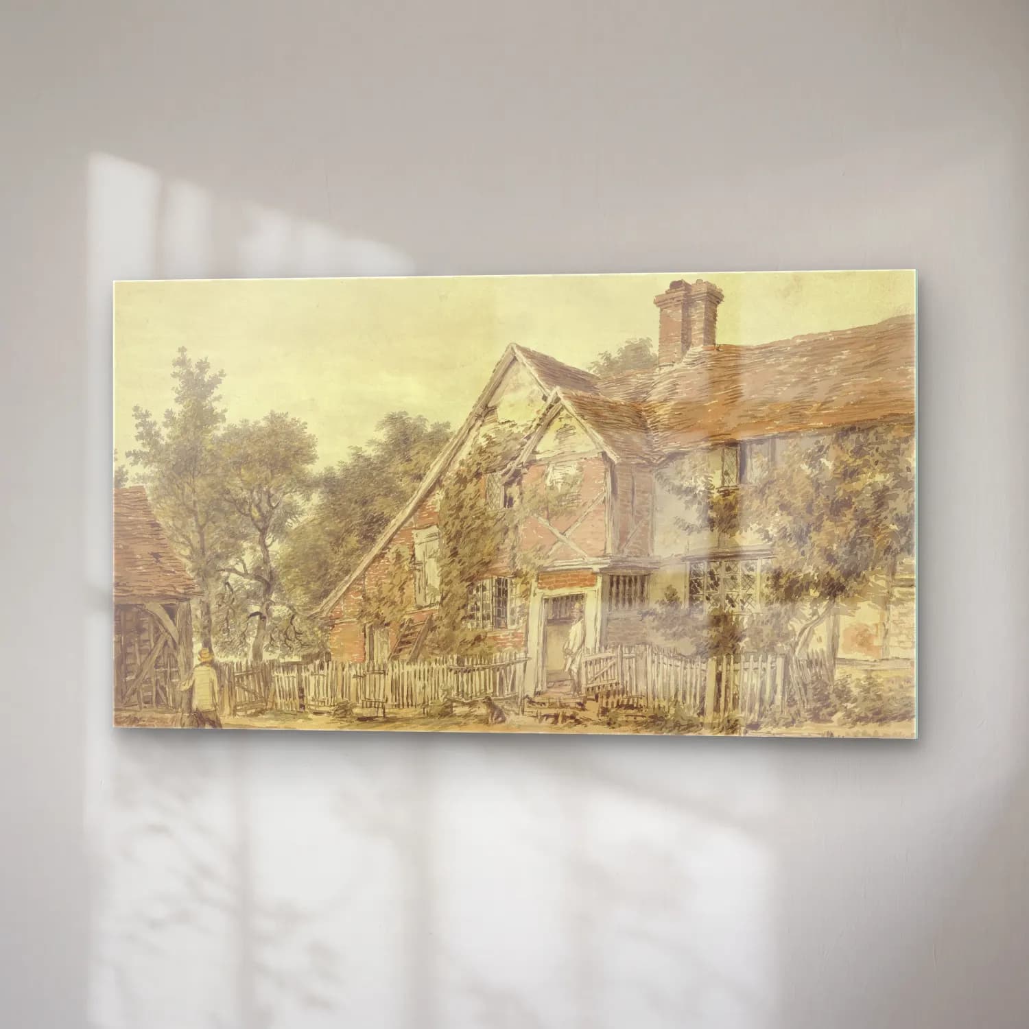 William Henry Hunt – A Farmhouse cam tablo — sağ açıdan görünüm