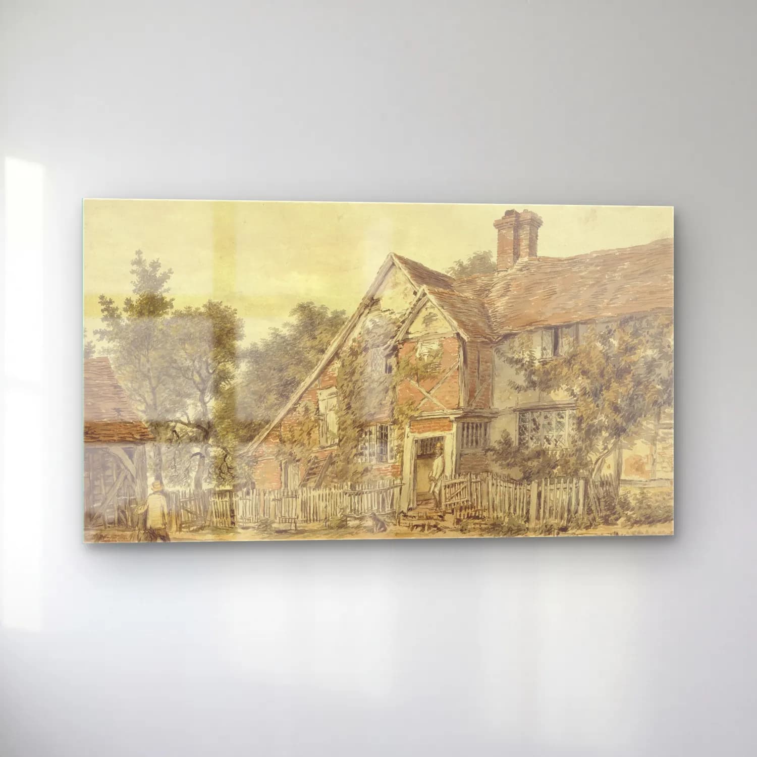 William Henry Hunt – A Farmhouse cam tablo — sol açıdan görünüm