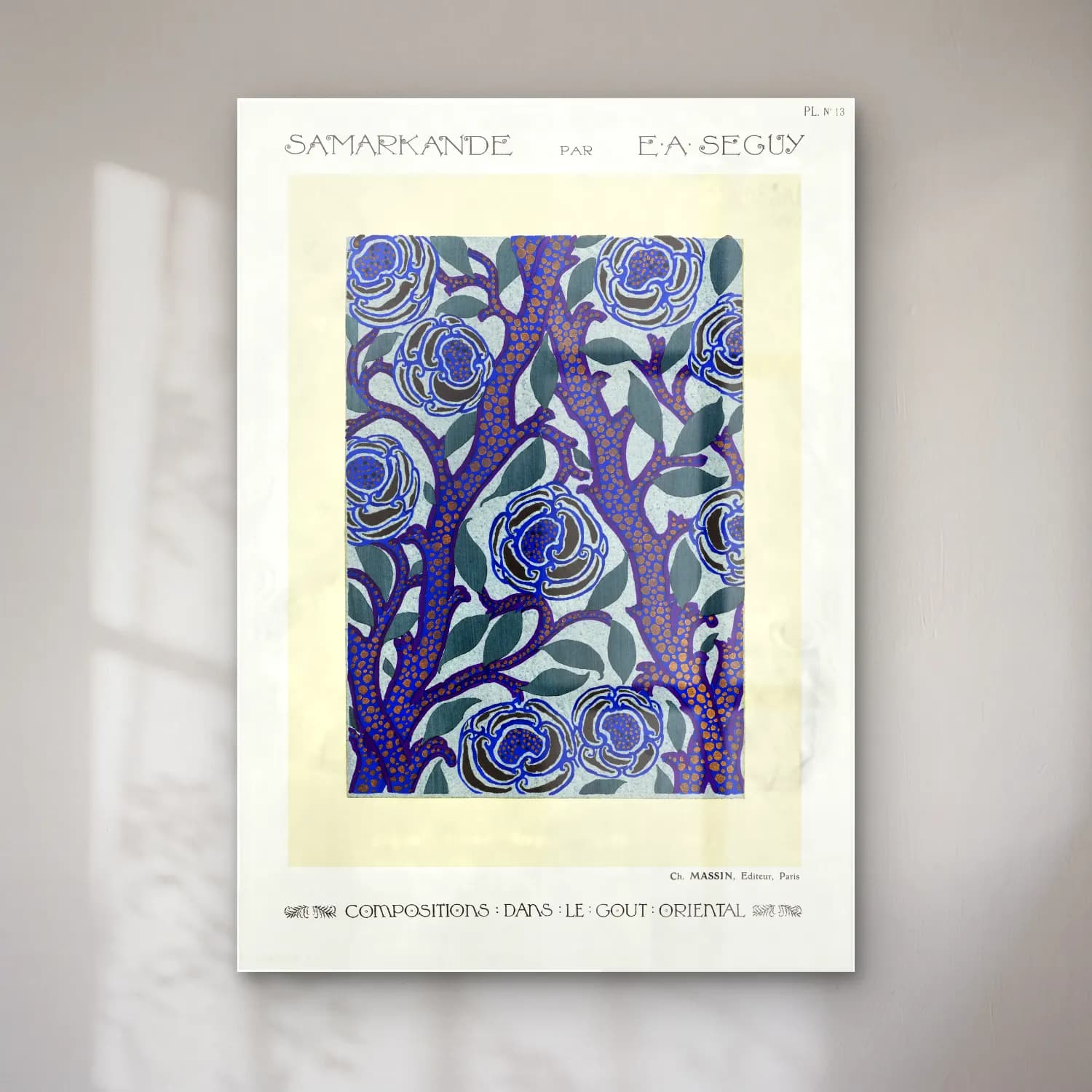 Boho Çiçek Deseni No. 28 cam tablo — Boho Çiçek Deseni No. 28 — boho çiçek deseni