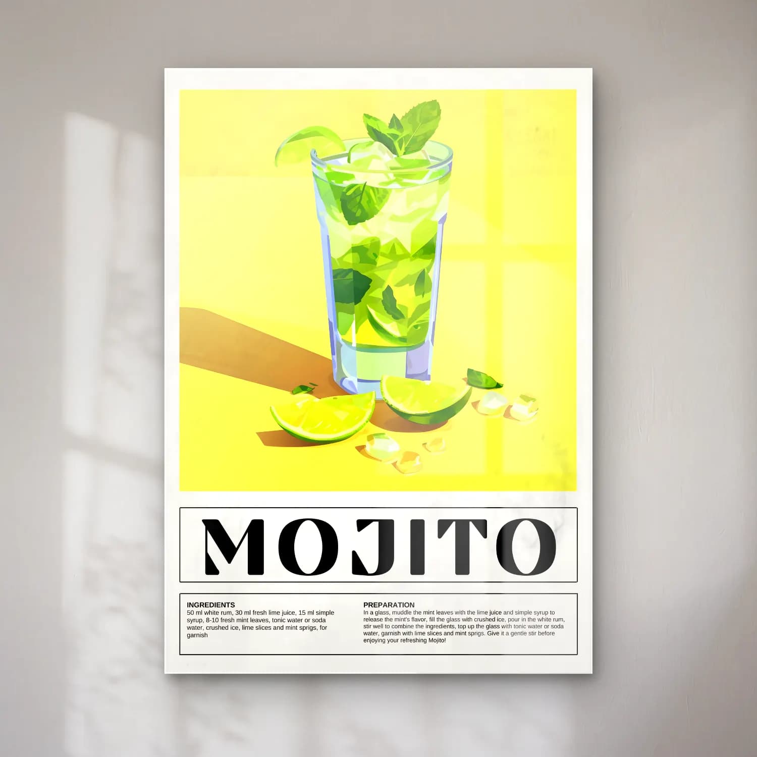 Vintage Poster Kokteyl No. 22 cam tablo — Vintage Poster Kokteyl No. 22 — vintage poster kokteyl