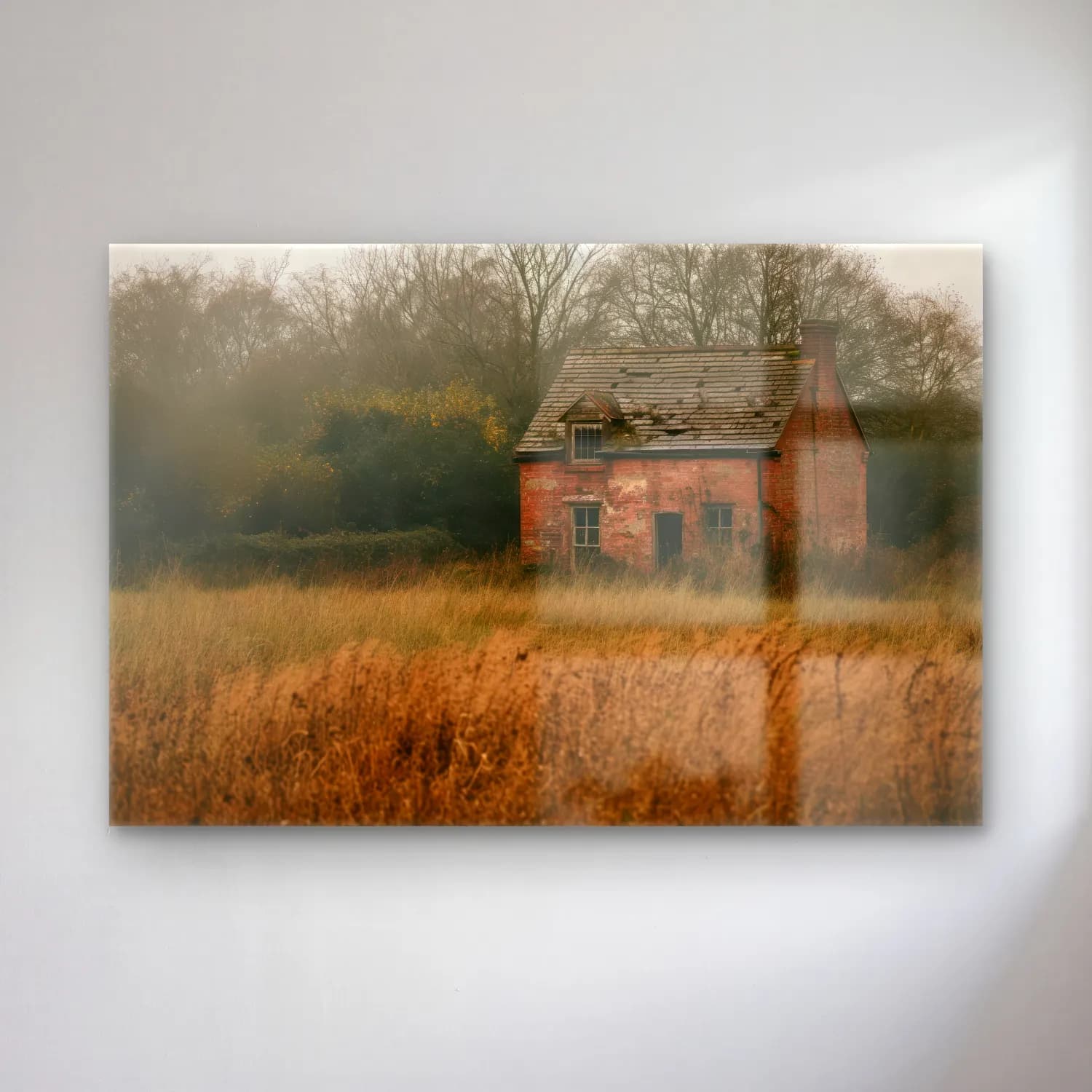 Pastel Kır Evi cam tablo — Pastel Kır Evi — pastel kır evi
