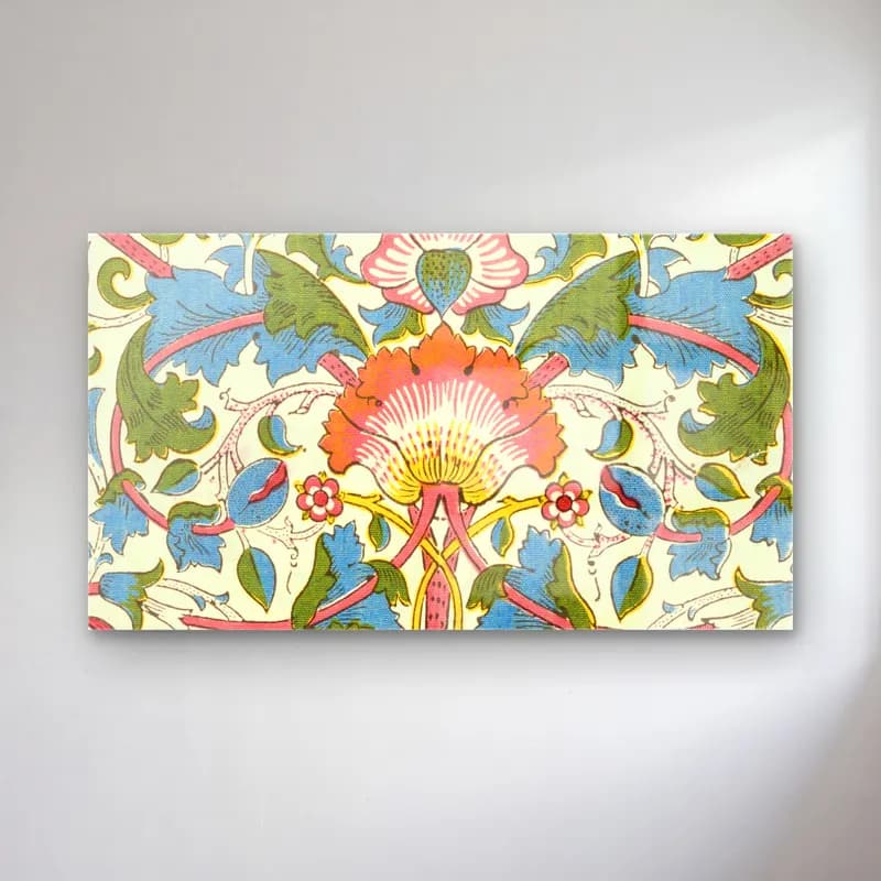 Vintage Çiçek Deseni No. 17 cam tablo — Vintage Çiçek Deseni No. 17 — vintage çiçek deseni