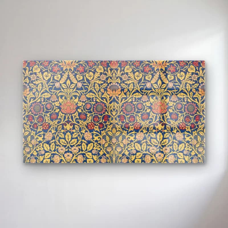 Maksimalist Çiçek Deseni No. 34 cam tablo — Maksimalist Çiçek Deseni No. 34 — maksimalist çiçek deseni