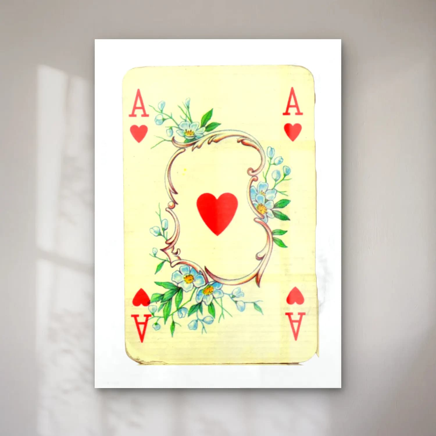 Vintage Çiçek Deseni No. 19 cam tablo — Vintage Çiçek Deseni No. 19 — vintage çiçek deseni