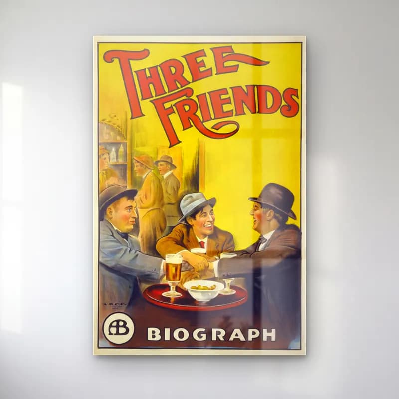 Vintage Poster Kafeli Avrupa Sokağı – Sarı Tonlar cam tablo — Vintage Poster Kafeli Avrupa Sokağı – Sarı Tonlar — vintage poster kafeli avrupa sokağı
