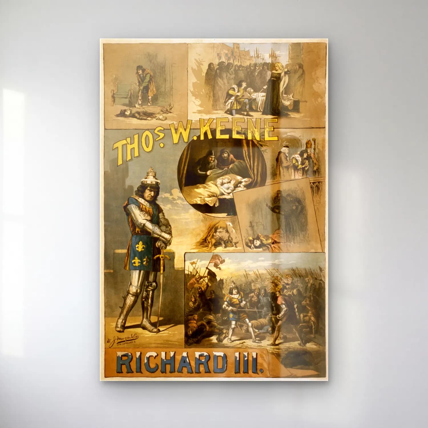 Vintage Şövalye No. 6 cam tablo — Vintage Şövalye No. 6 — vintage şövalye