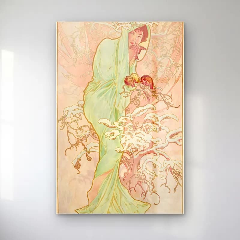 Pastel Elbiseli Kadın No. 19 cam tablo — Pastel Elbiseli Kadın No. 19 — pastel elbiseli kadın