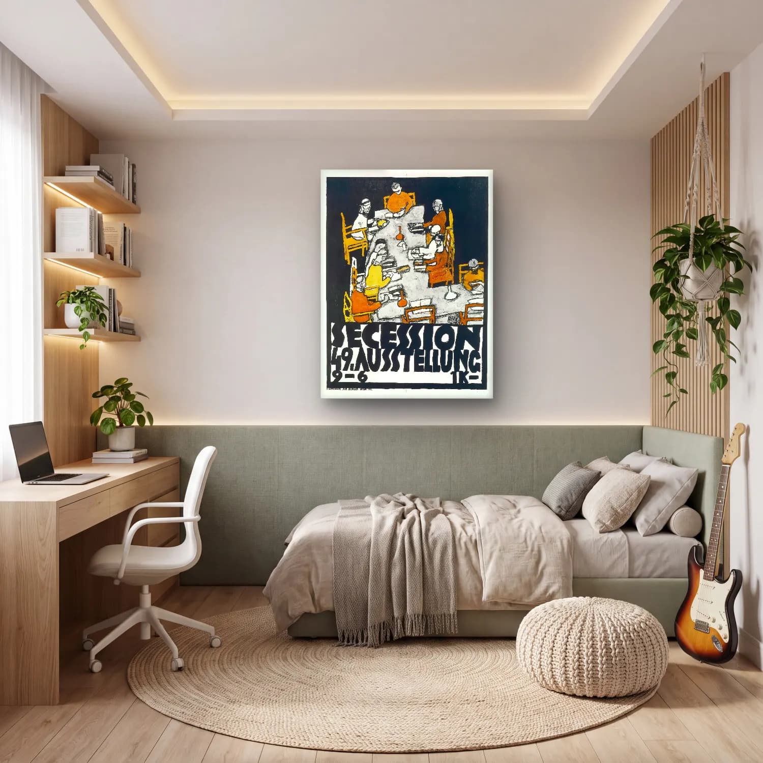 Bauhaus Dini Sahne cam tablo — genç odasında