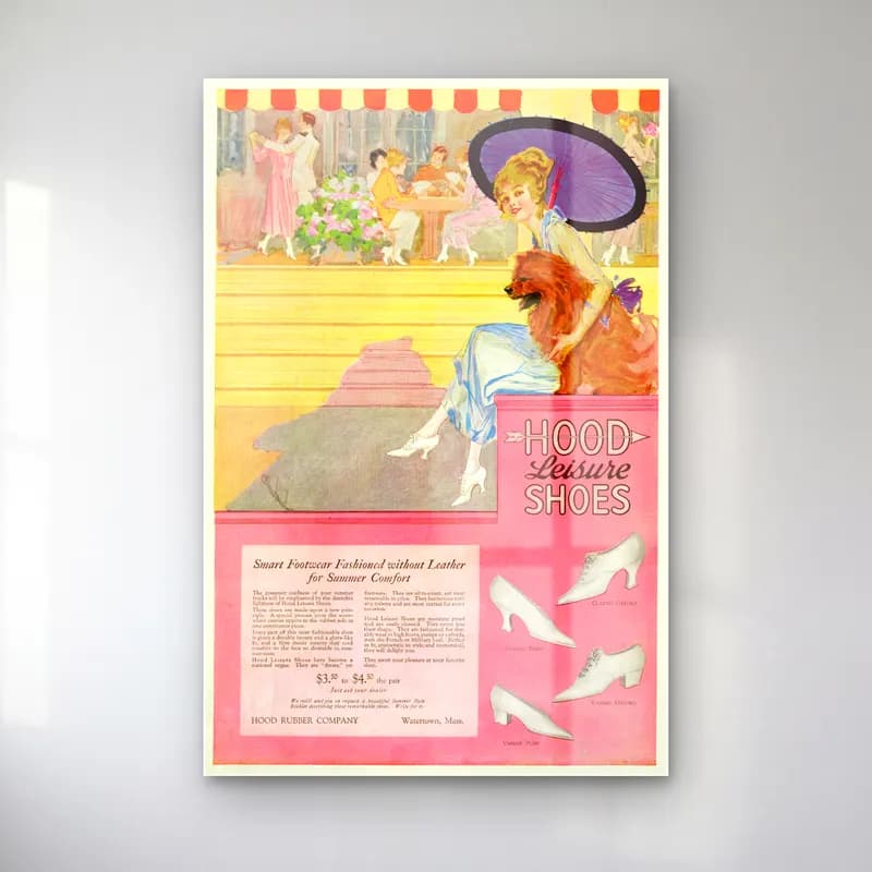 Vintage Poster Topuklu Ayakkabı ve Çanta – Bej Tonlar cam tablo — Vintage Poster Topuklu Ayakkabı ve Çanta – Bej Tonlar — vintage poster topuklu ayakkabı ve çanta