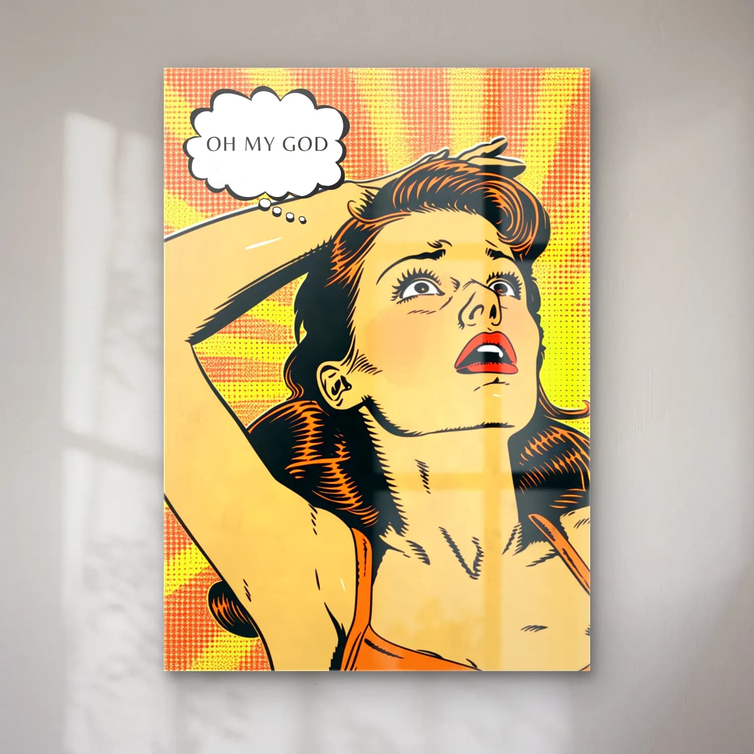 Pop Art Moda İllüstrasyonu No. 8 cam tablo — Pop Art Moda İllüstrasyonu No. 8 — pop art moda i̇llüstrasyonu