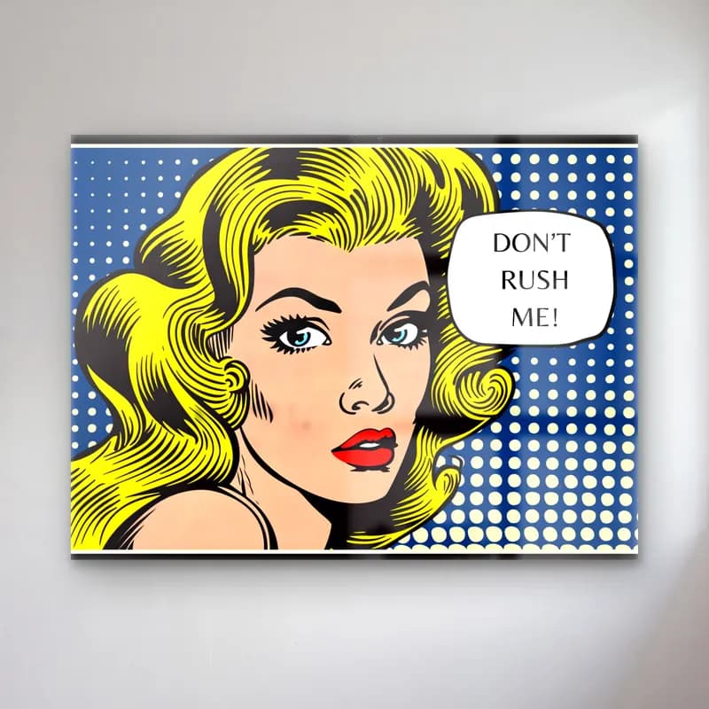 Pop Art Moda İllüstrasyonu No. 9 cam tablo — Pop Art Moda İllüstrasyonu No. 9 — pop art moda i̇llüstrasyonu