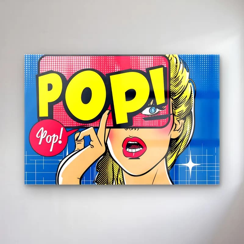 Pop Art Moda İllüstrasyonu No. 25 cam tablo — Pop Art Moda İllüstrasyonu No. 25 — pop art moda i̇llüstrasyonu