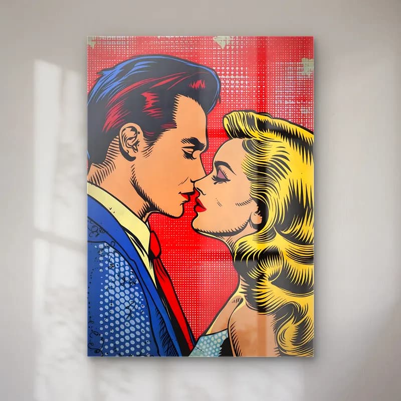 Pop Art Aşıklar cam tablo — Pop Art Aşıklar — pop art aşıklar