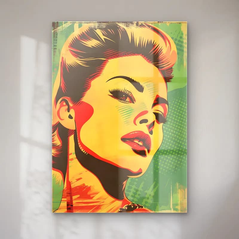 Pop Art Moda İllüstrasyonu No. 30 cam tablo — Pop Art Moda İllüstrasyonu No. 30 — pop art moda i̇llüstrasyonu