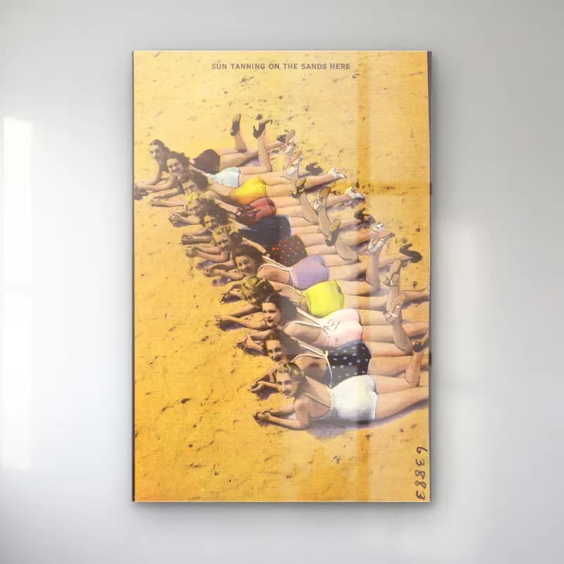 Vintage Poster Sahilde İnsanlar No. 3 cam tablo — Vintage Poster Sahilde İnsanlar No. 3 — vintage poster sahilde i̇nsanlar