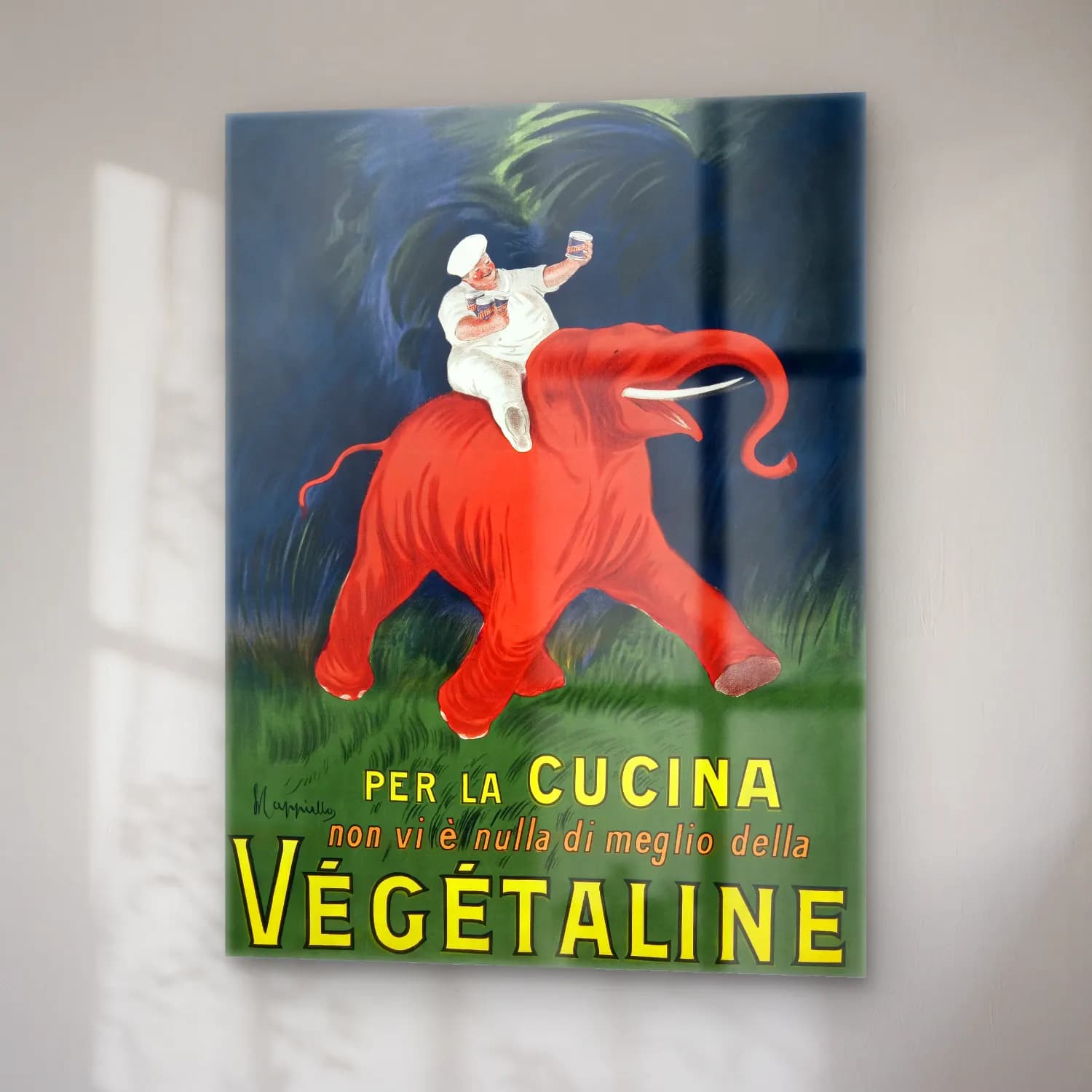 Vintage Poster Fil cam tablo — sağ açıdan görünüm