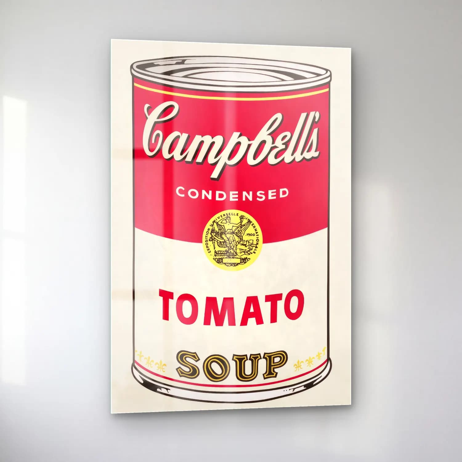 Vintage Poster Makarna No. 6 cam tablo — sol açıdan görünüm