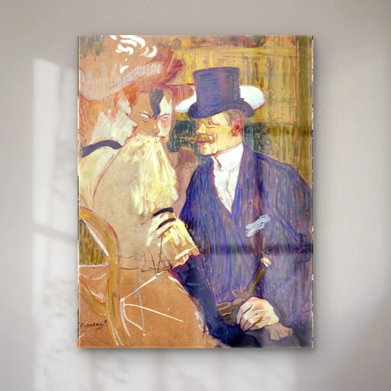 Empresyonist Erkek Portresi No. 17 cam tablo — Empresyonist Erkek Portresi No. 17 — empresyonist erkek portresi