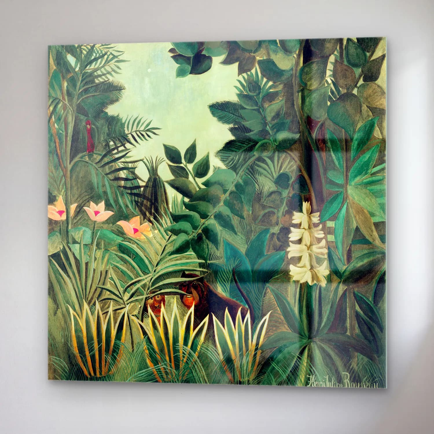 Henri Rousseau – The Equatorial Jungle cam tablo — sağ açıdan görünüm