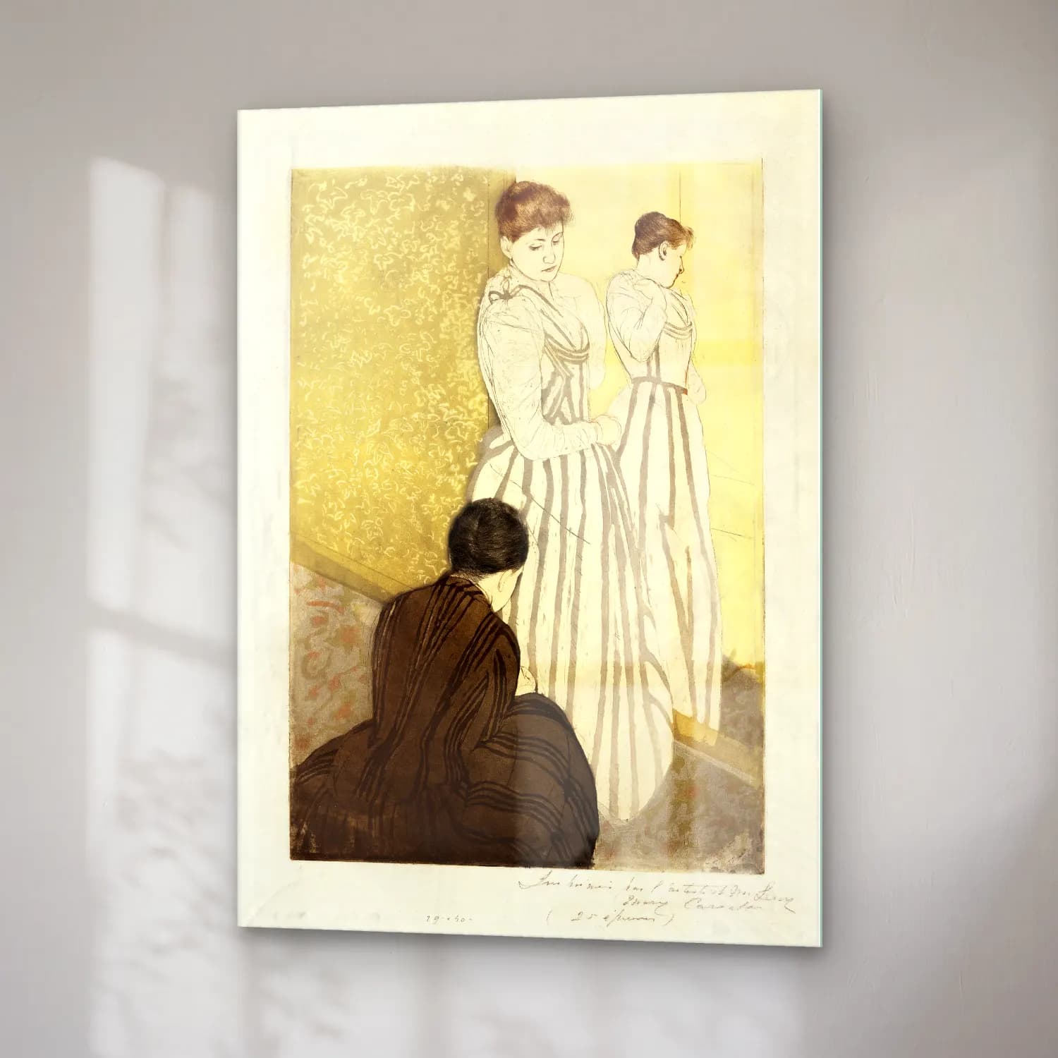 Mary Cassatt – The Fitting cam tablo — sağ açıdan görünüm