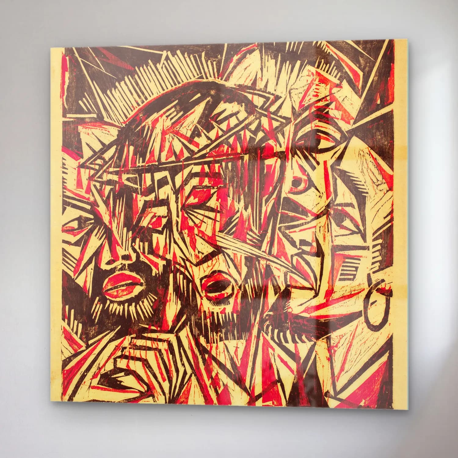 Otto Lange – The Mocking of Christ cam tablo — sağ açıdan görünüm