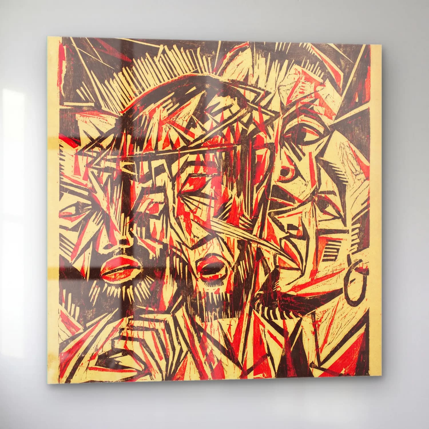 Otto Lange – The Mocking of Christ cam tablo — sol açıdan görünüm