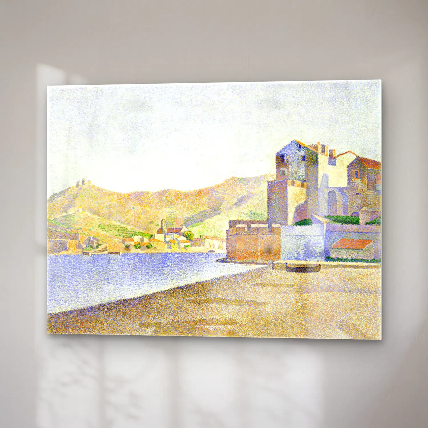 Paul Signac – The Town Beach, Collioure, Opus cam tablo — sağ açıdan görünüm