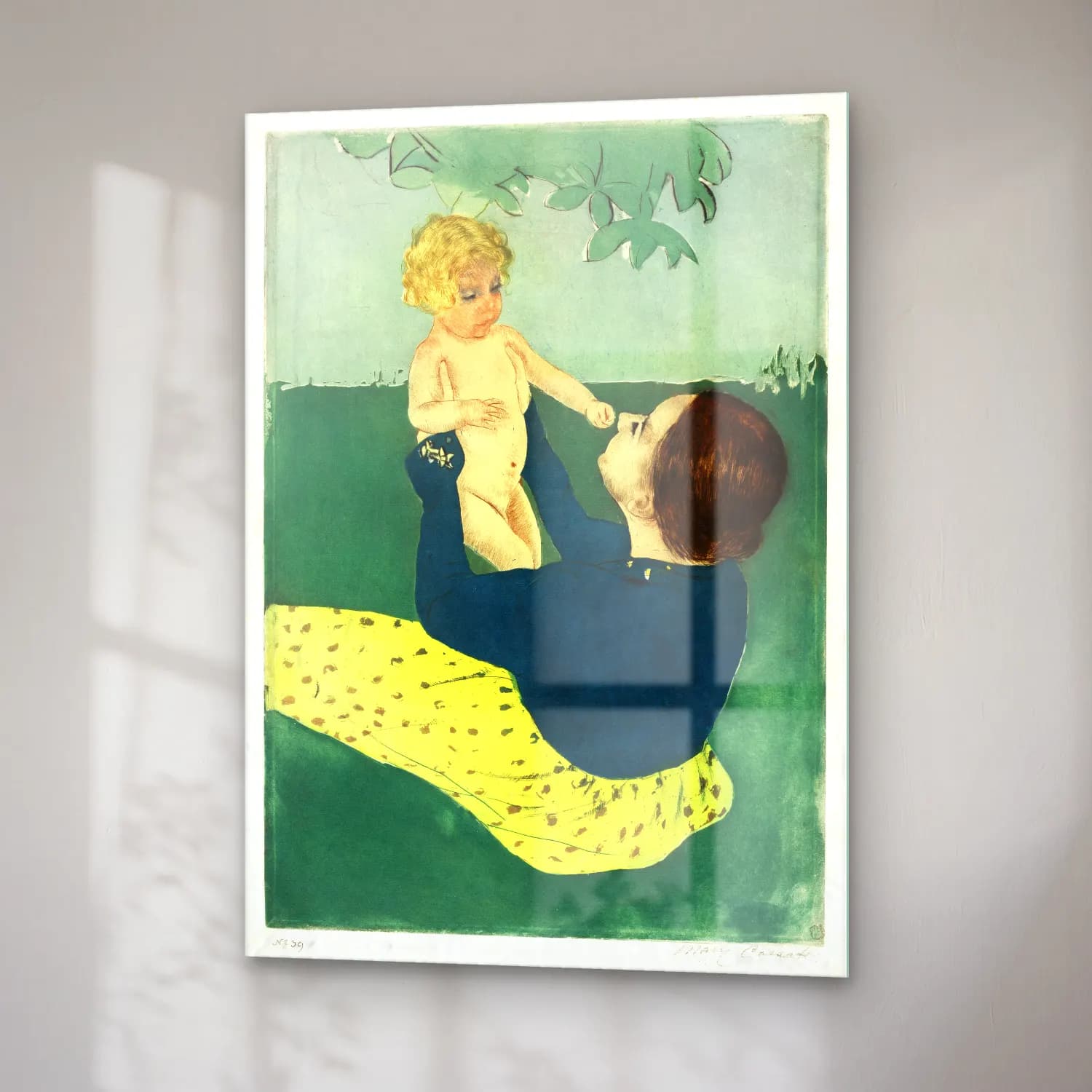 Mary Cassatt – Under the Horse Chestnut Tree cam tablo — sağ açıdan görünüm