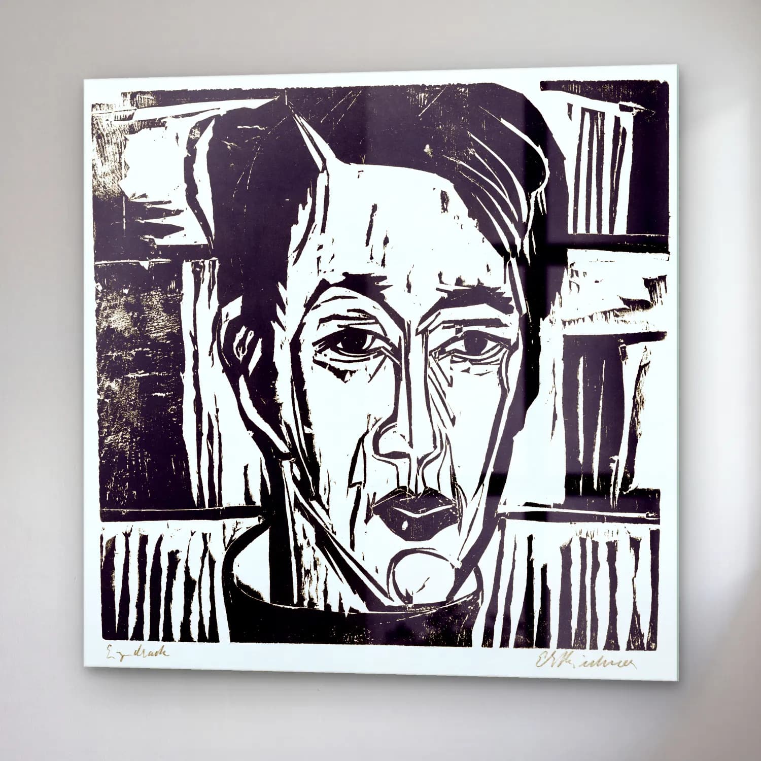 Ludwig Kirchner – Wehrlin, Facing front Ernst cam tablo — sağ açıdan görünüm