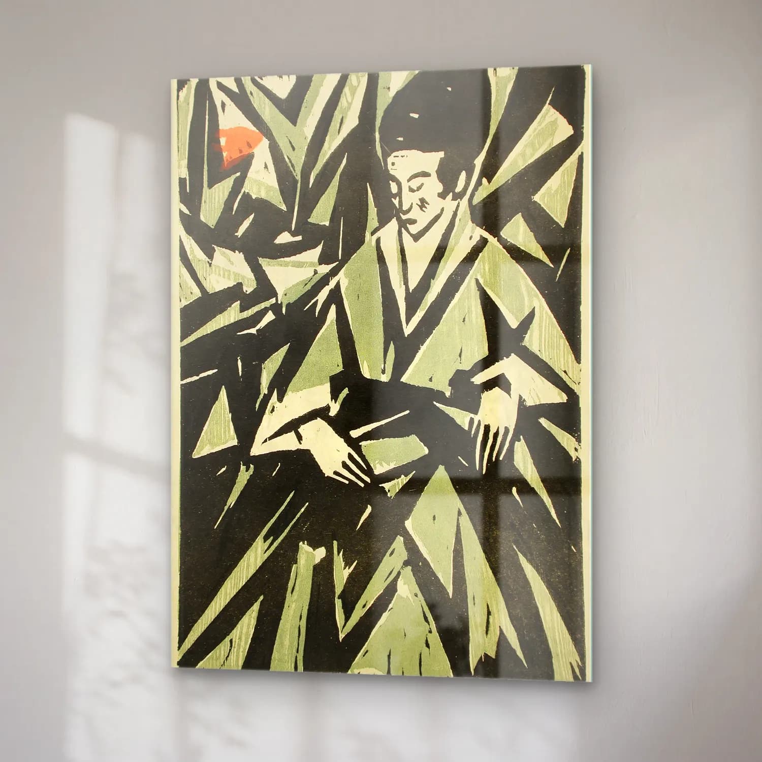 Otto Lange – Woman in green cam tablo — sağ açıdan görünüm