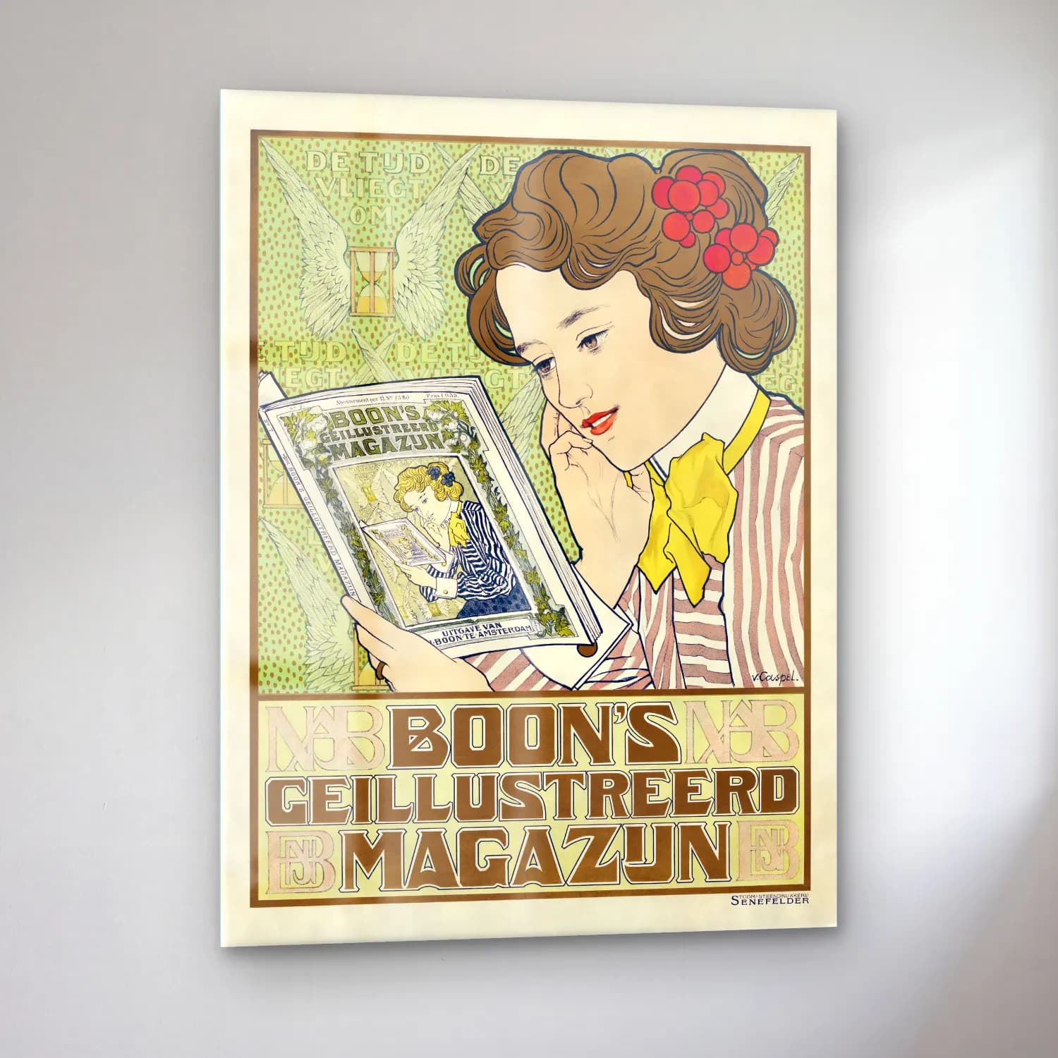 Johann Georg van Caspel – Affiche voor Boon s Geïllustreerd Magazijn cam tablo — sol açıdan görünüm