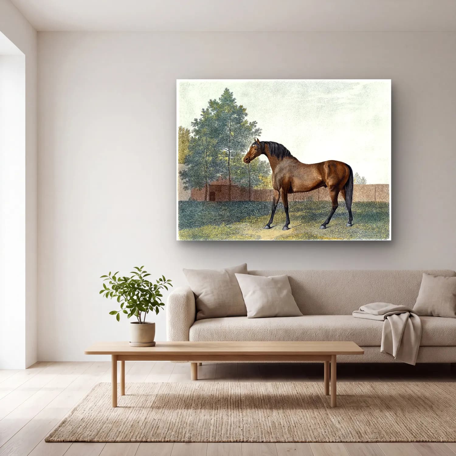 George Stubbs – Anvil cam tablo — açık renk salonda