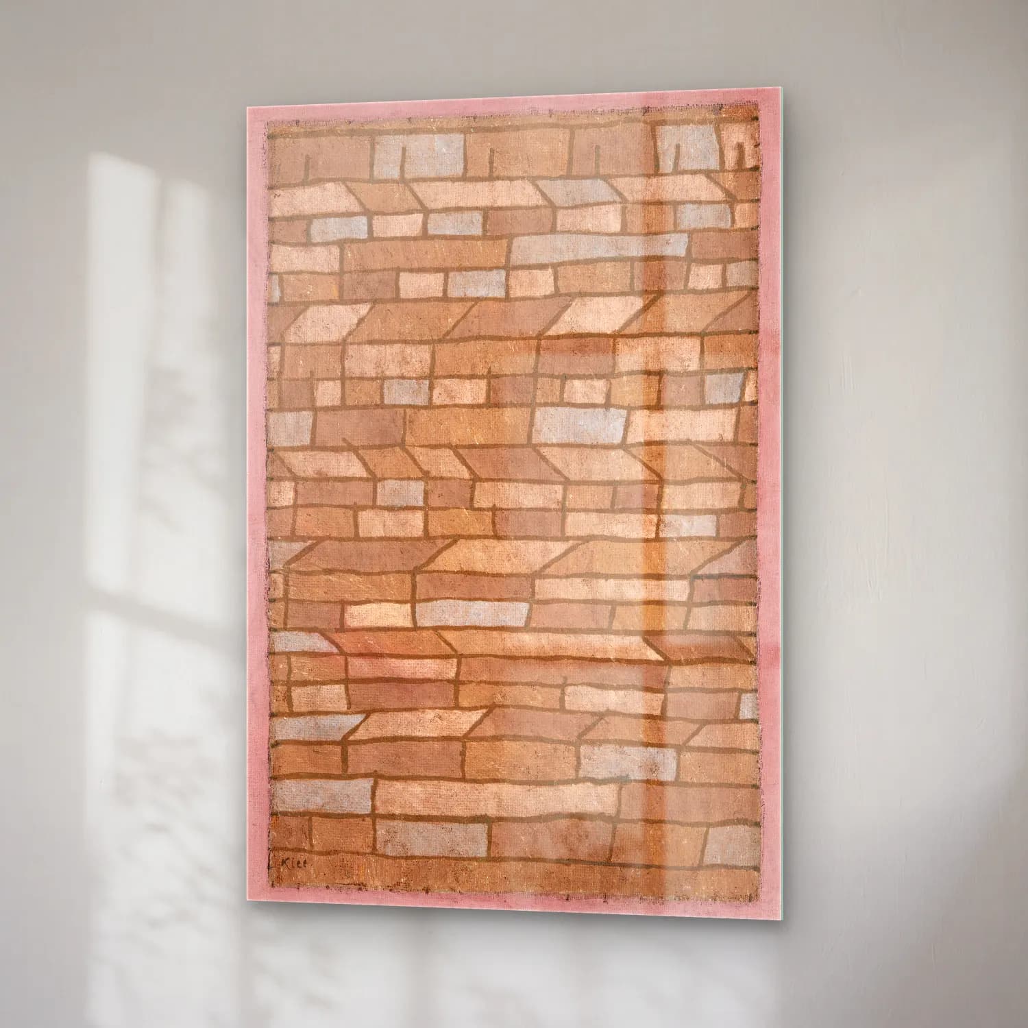 Paul Klee – Barracks Settlement (Barracks Settlement) cam tablo — sağ açıdan görünüm