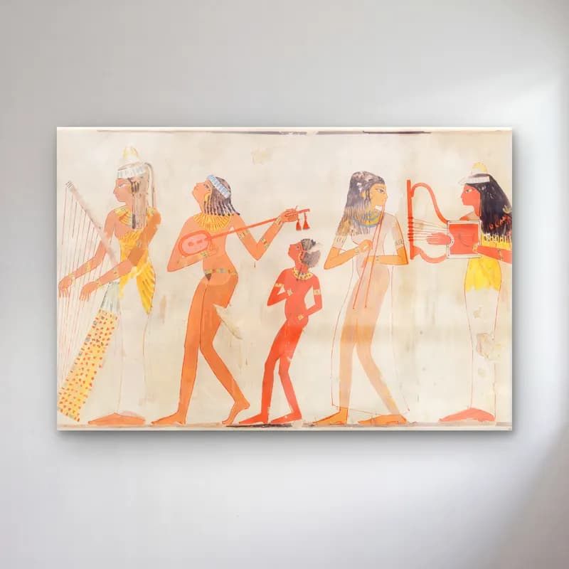Charles K. Wilkinson – Female Musicians cam tablo — Charles K. Wilkinson – Female Musicians — vintage mitolojik sahne
