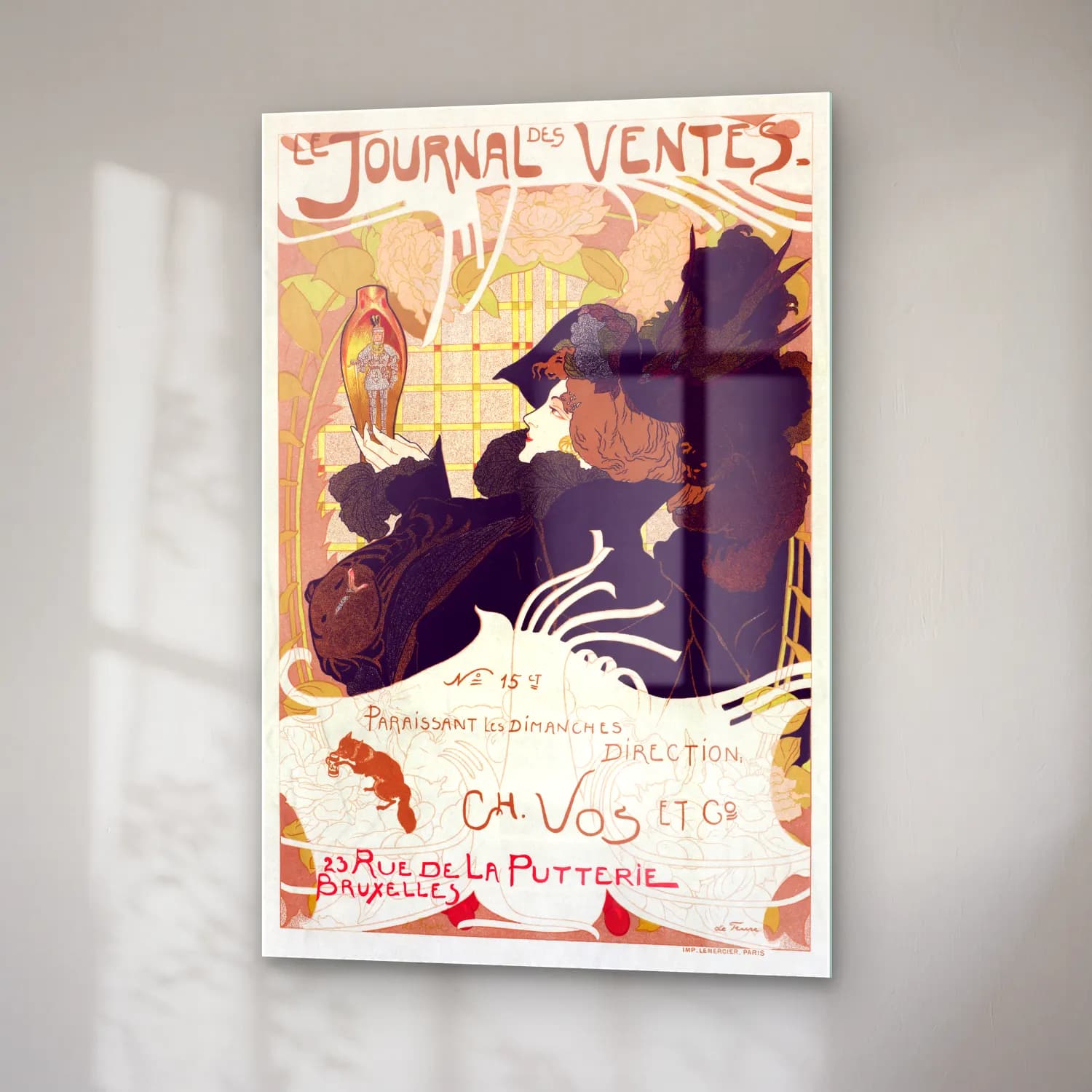 Georges de Feure – Journal des Ventes cam tablo — sağ açıdan görünüm