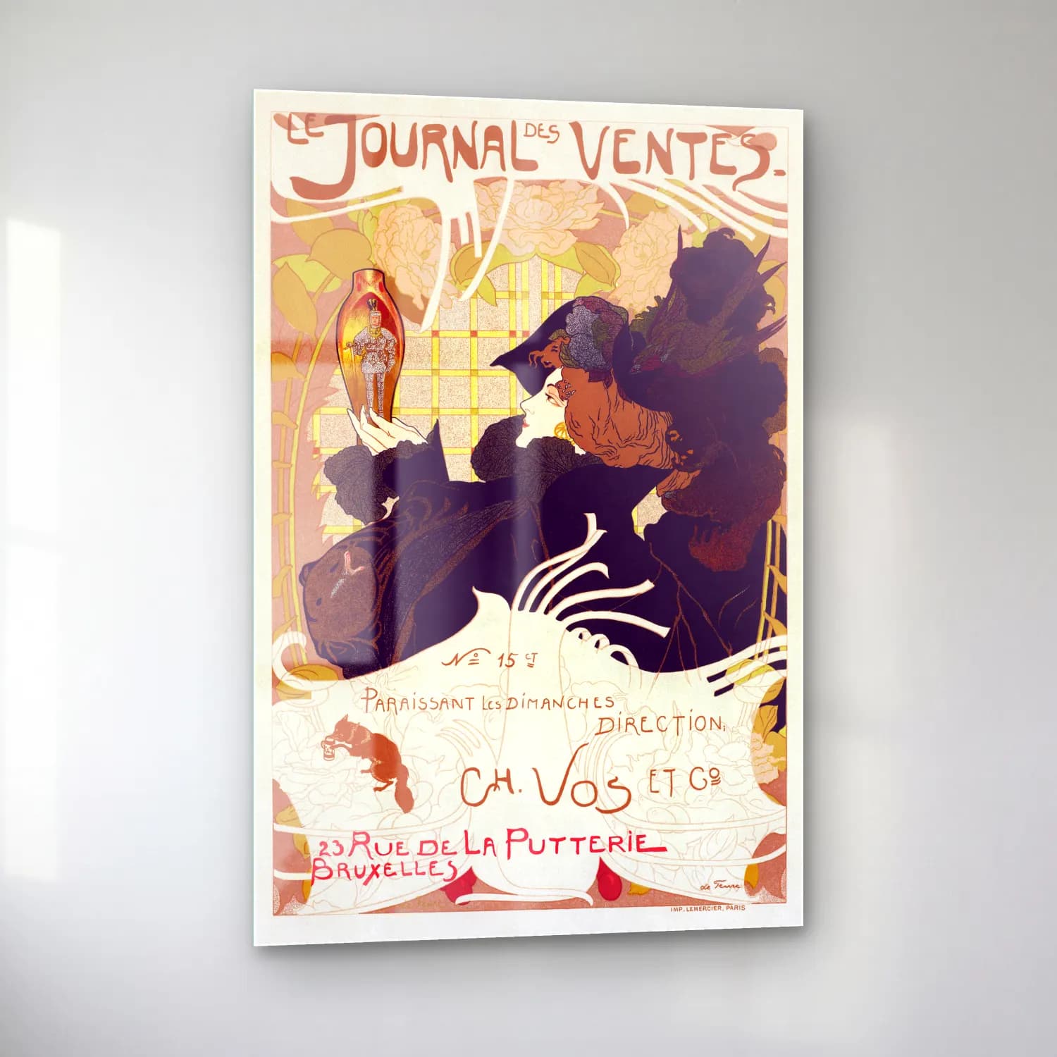 Georges de Feure – Journal des Ventes cam tablo — sol açıdan görünüm