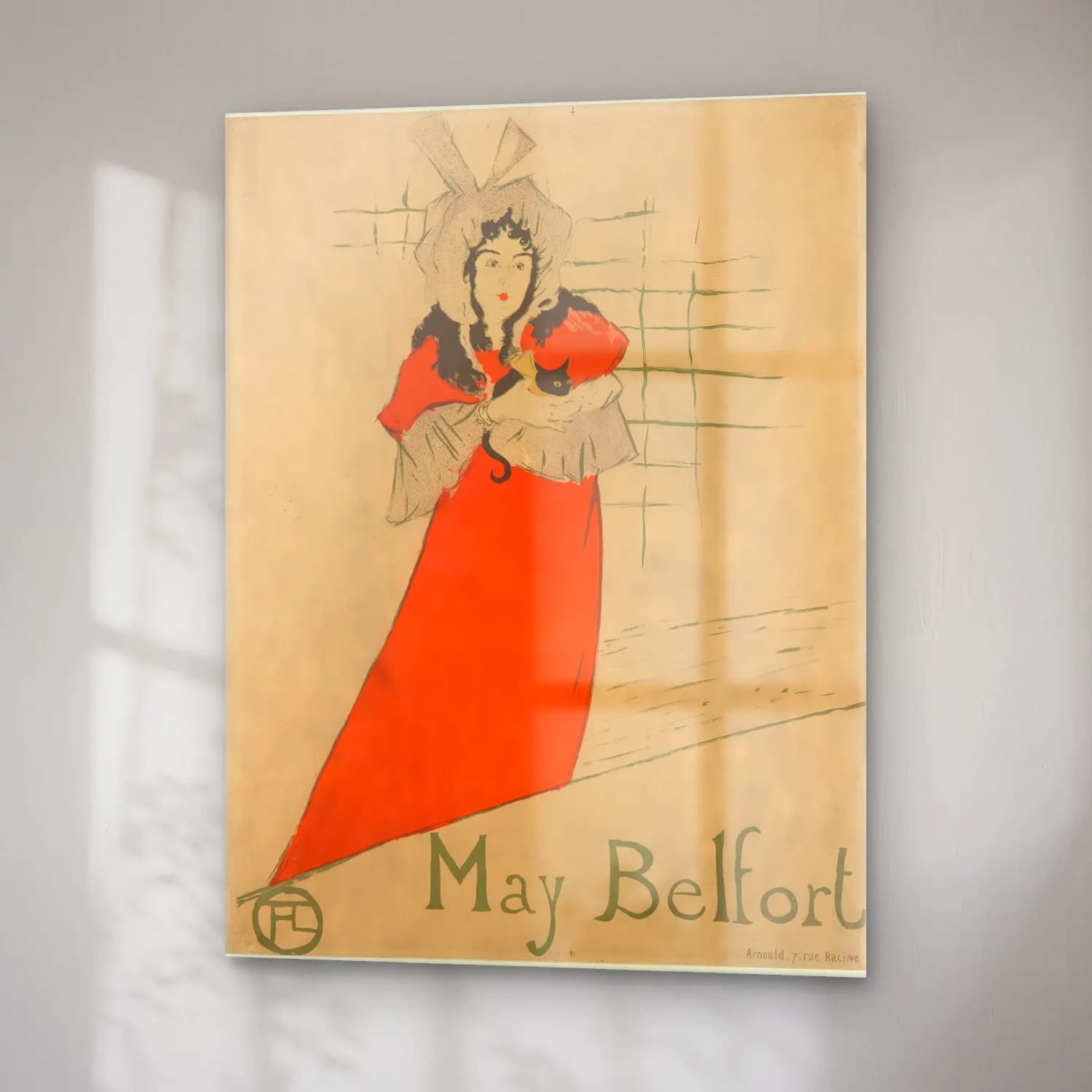 Henri de Toulouse Lautrec – May Belfort cam tablo — sağ açıdan görünüm