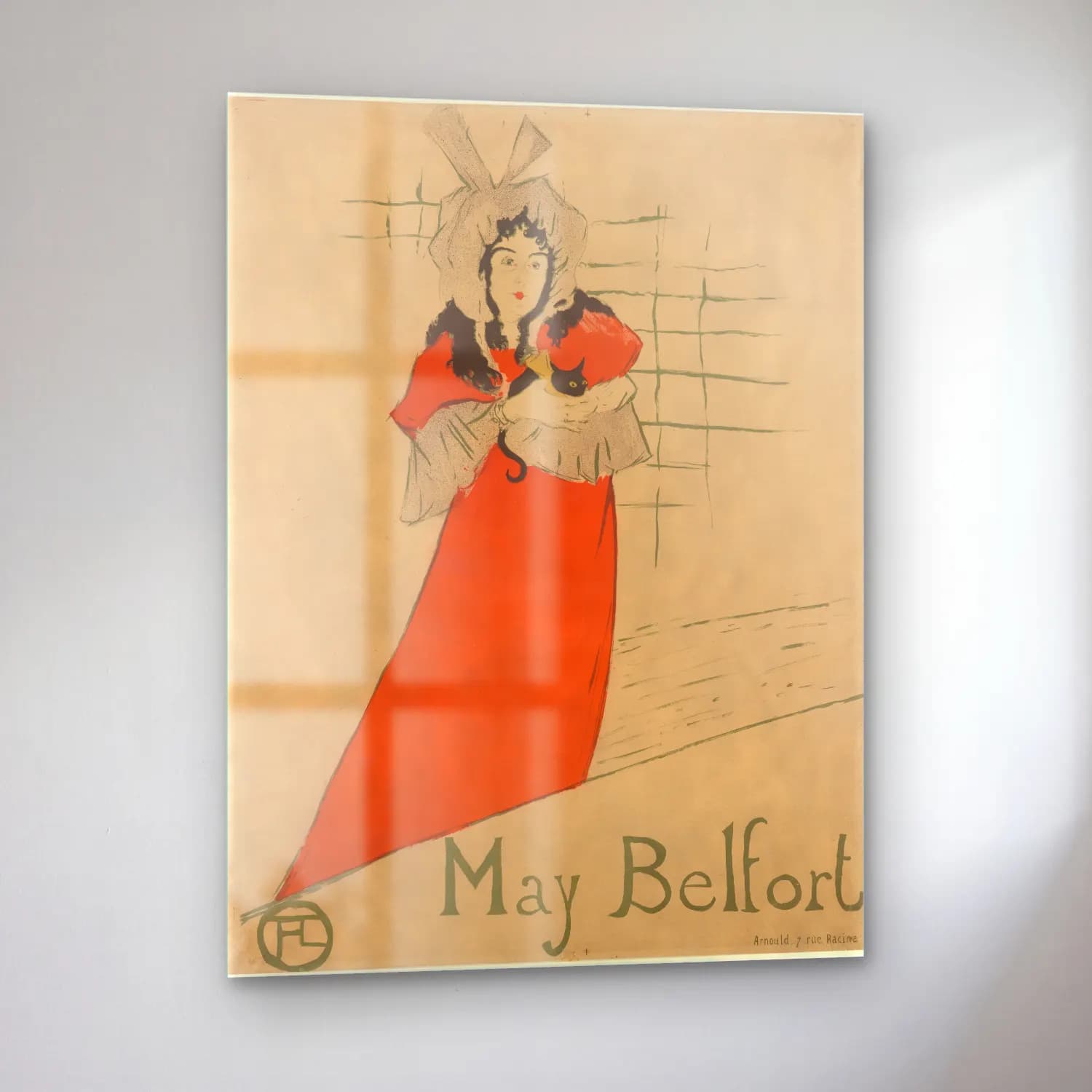 Henri de Toulouse Lautrec – May Belfort cam tablo — sol açıdan görünüm