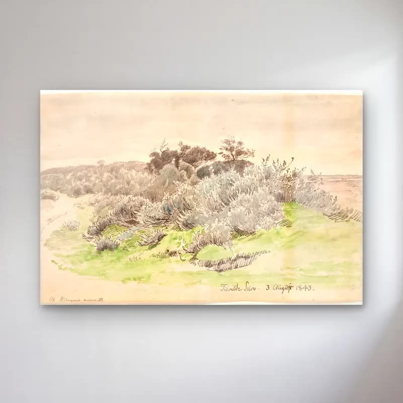 Suluboya Lavanta Tarlası – Pastel Tonlar cam tablo — Suluboya Lavanta Tarlası – Pastel Tonlar — suluboya lavanta tarlası