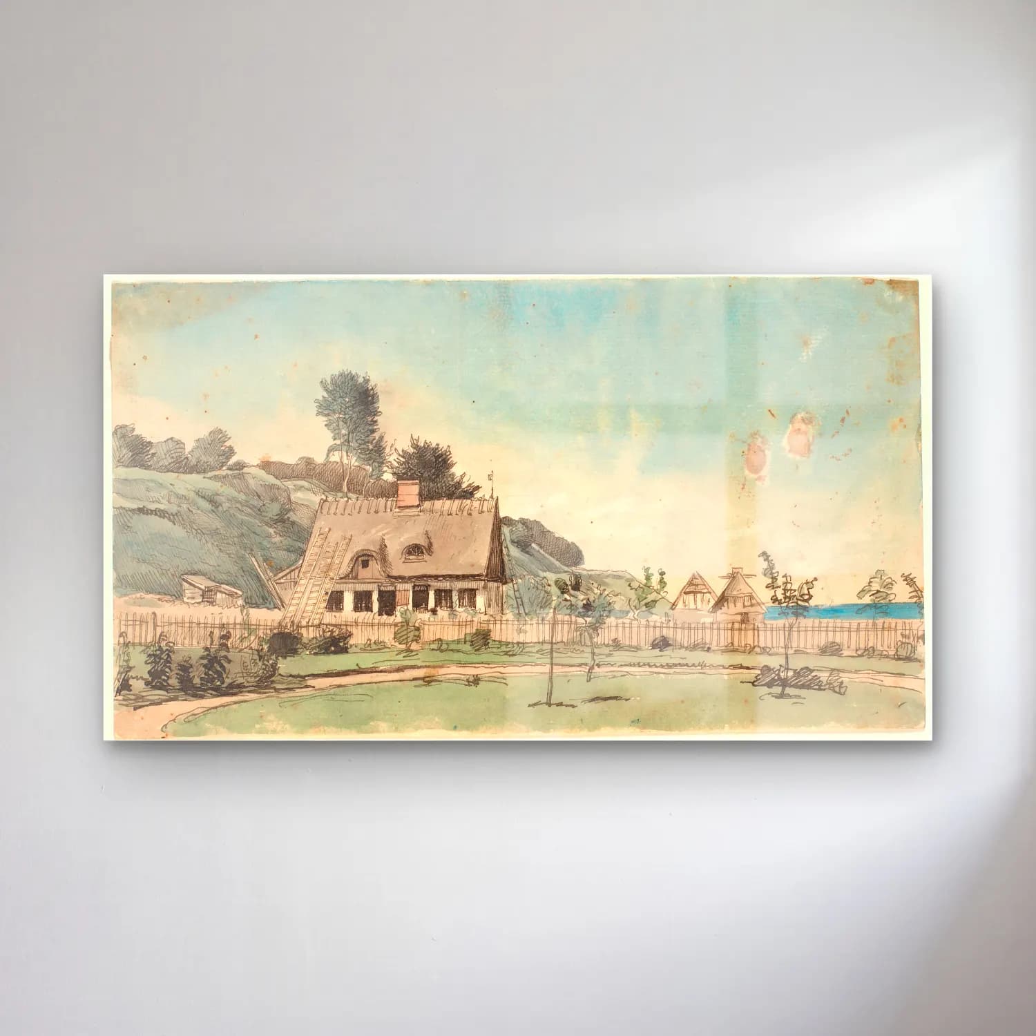 Vintage Kır Evi No. 30 cam tablo — Vintage Kır Evi No. 30 — vintage kır evi