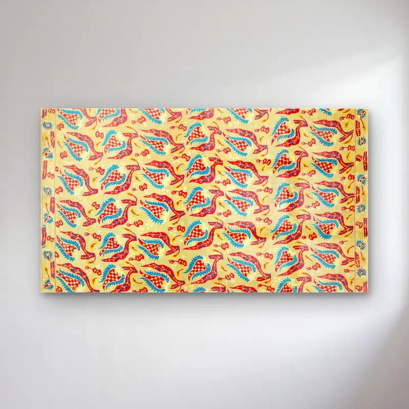 Boho Çiçek Deseni No. 111 cam tablo — Boho Çiçek Deseni No. 111 — boho çiçek deseni