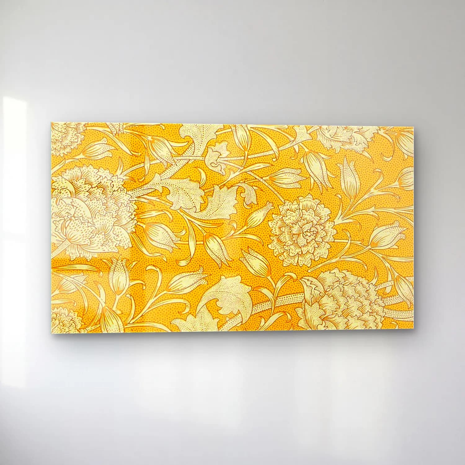 Botanik İllüstrasyon Çiçek Deseni No. 171 cam tablo — sol açıdan görünüm