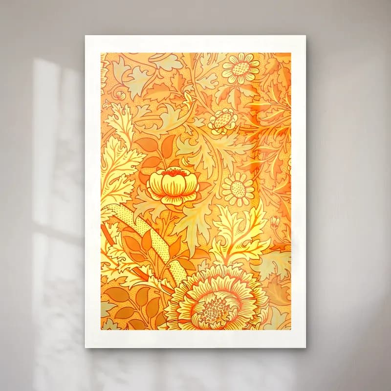 Vintage Çiçek Deseni No. 30 cam tablo — Vintage Çiçek Deseni No. 30 — vintage çiçek deseni