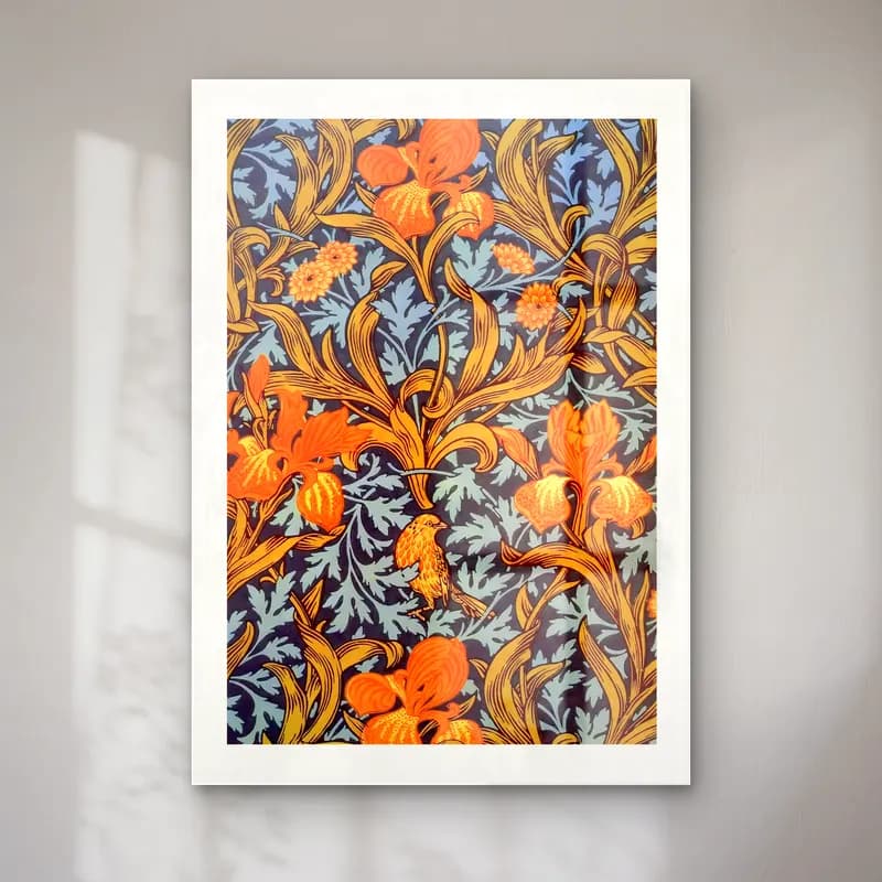Maksimalist Çiçek Deseni No. 99 cam tablo — Maksimalist Çiçek Deseni No. 99 — maksimalist çiçek deseni
