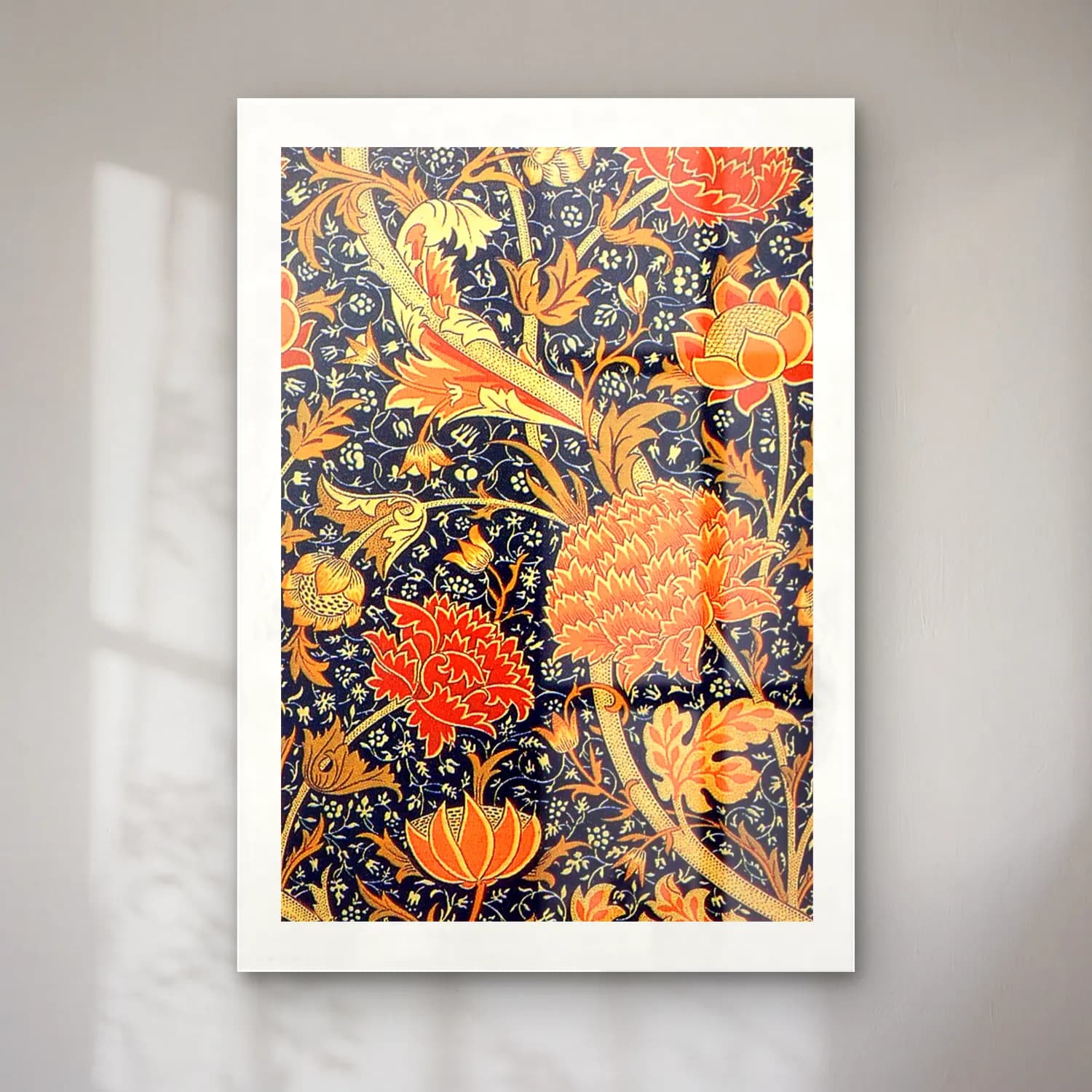 Maksimalist Çiçek Deseni No. 100 cam tablo — Maksimalist Çiçek Deseni No. 100 — maksimalist çiçek deseni