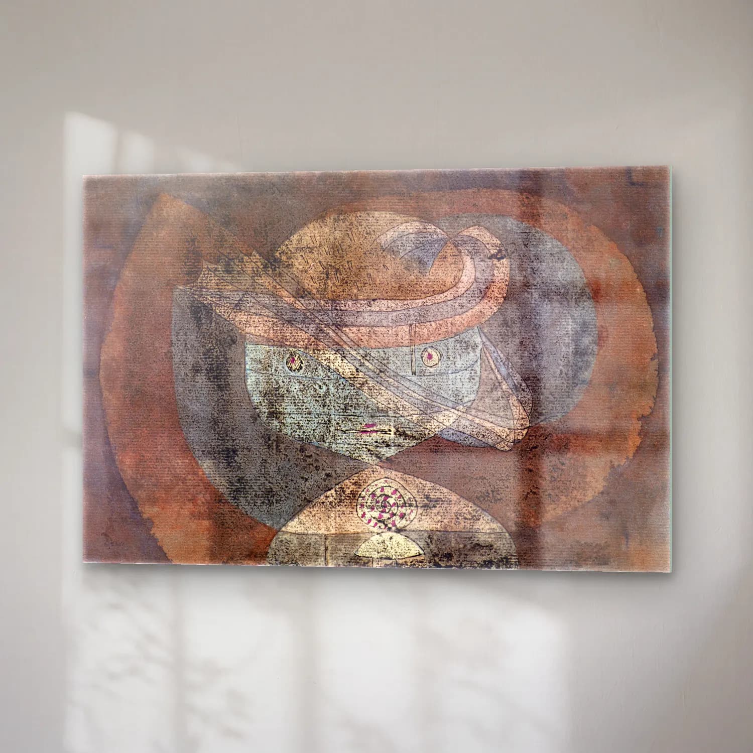 Paul Klee – Movement around a Child cam tablo — sağ açıdan görünüm