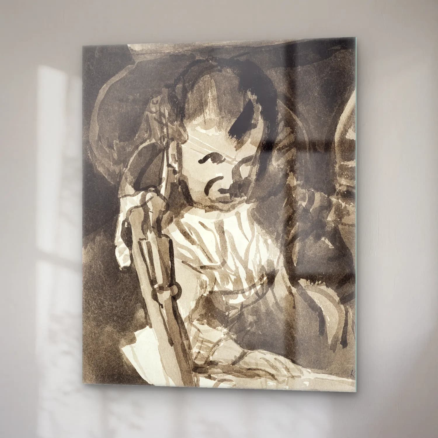 Paul Klee – Sketch of Felix Klee cam tablo — sağ açıdan görünüm