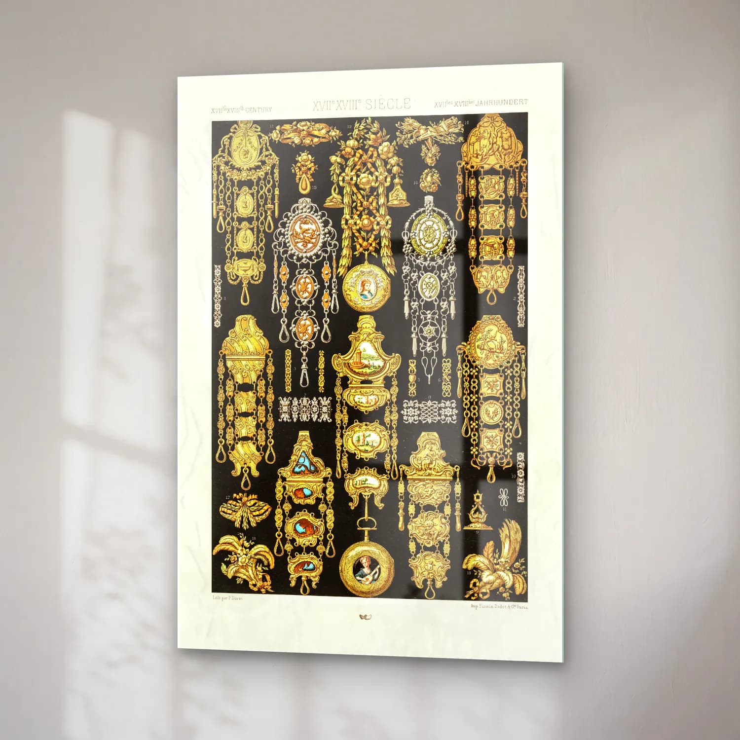 Albert Racine – 17th and 18th Century pattern cam tablo — sağ açıdan görünüm