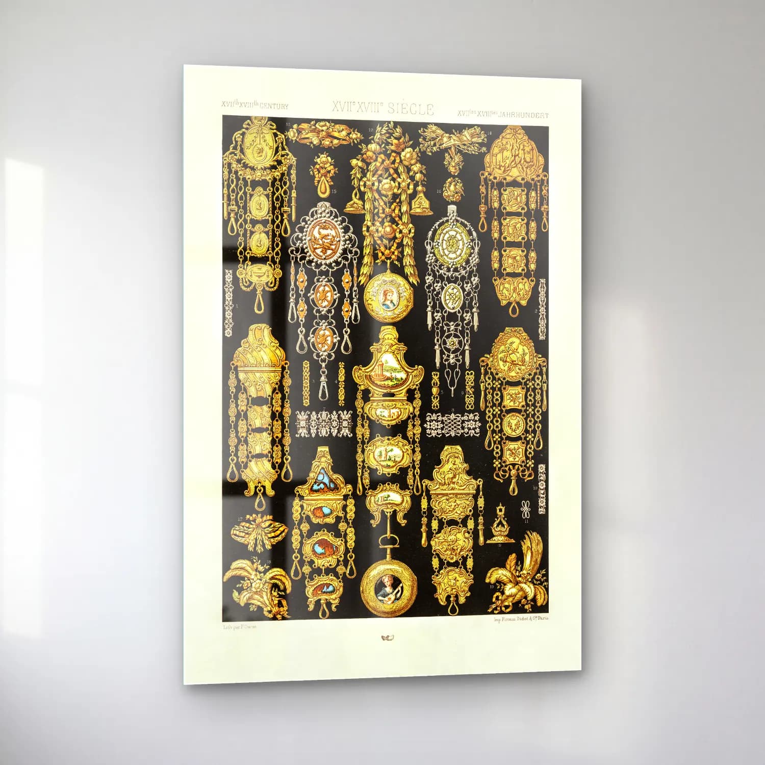 Albert Racine – 17th and 18th Century pattern cam tablo — sol açıdan görünüm